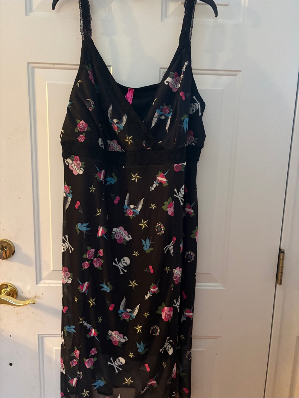 torrid Black Lace Dress with Mesh Detail